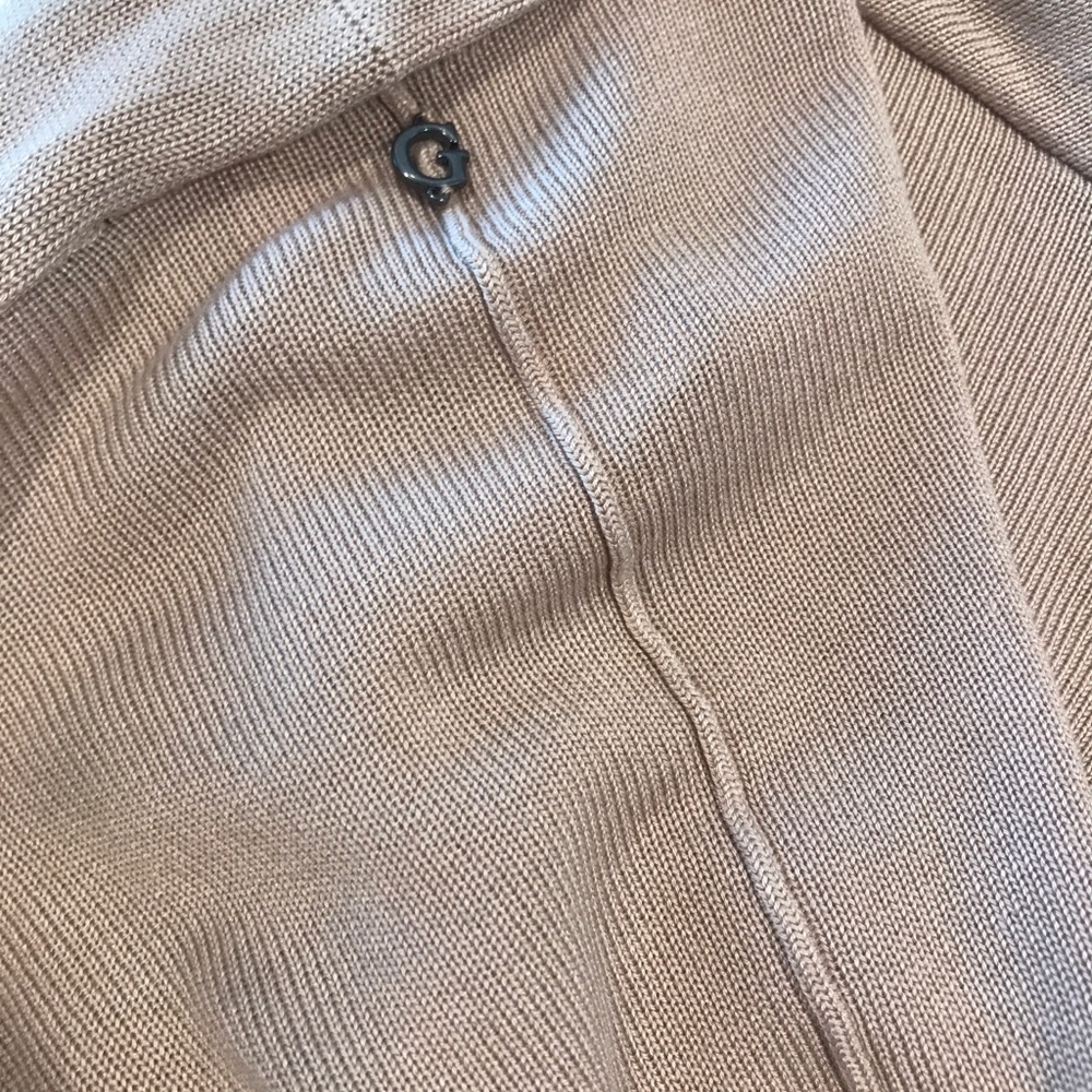 GUESS open-front Ribbed sleeve Cardigan. - Picture 2 of 4